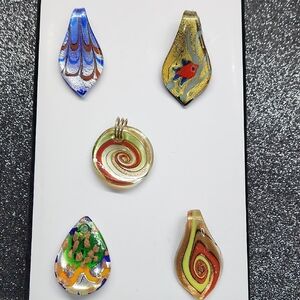 Colorful Glass Pendant Set